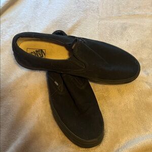 Vans Men's Black Slip-On Shoes